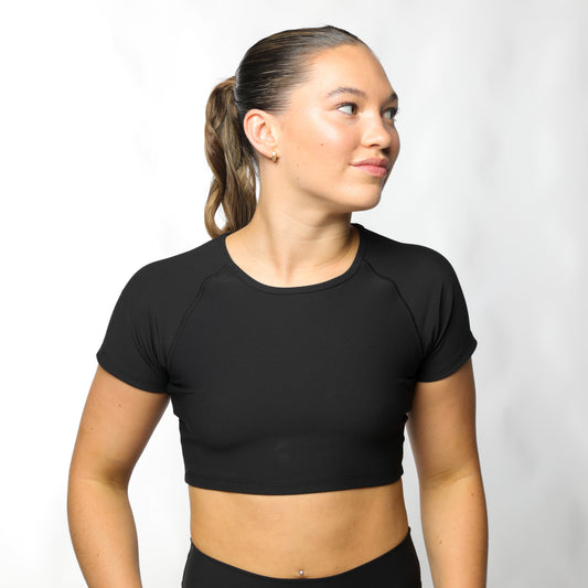 Cate Short Sleeve Ribbed Top