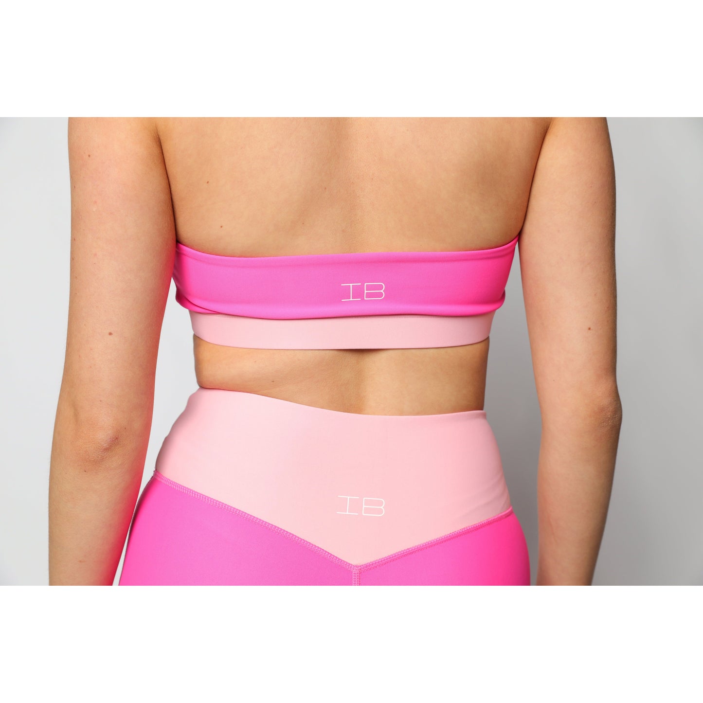 Taylor Pink V Halter Neck Crop